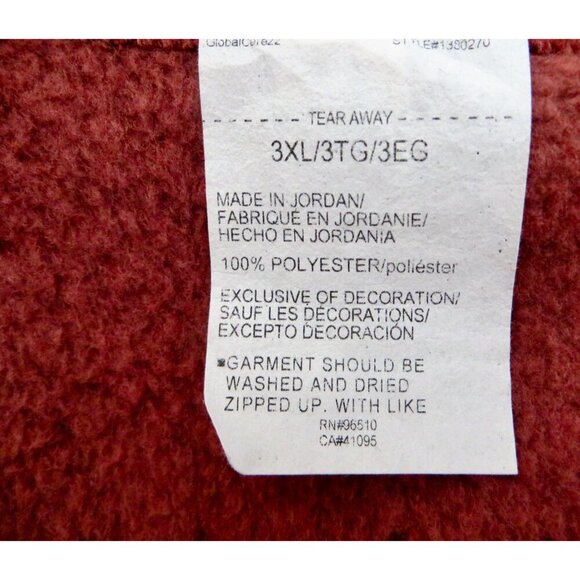 NEW! Under Armour Specialist Half Zip Hoodie Fleece Burgundy Red SZ 3XL - Picture 7 of 7